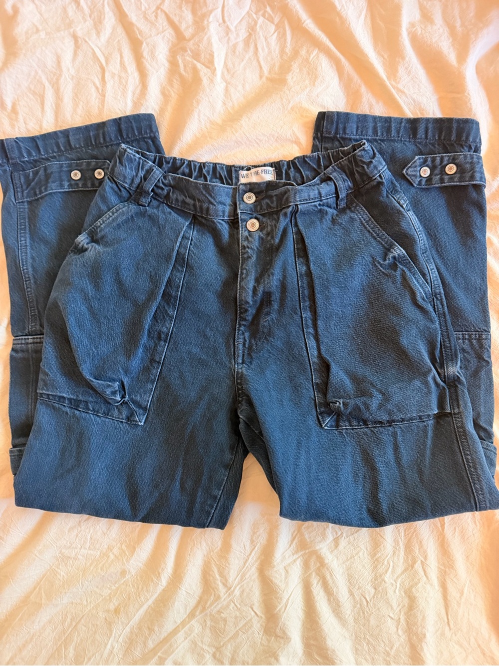 Free people we the free Marx slouchy cargo jeans size 27 - Picture 3 of 5